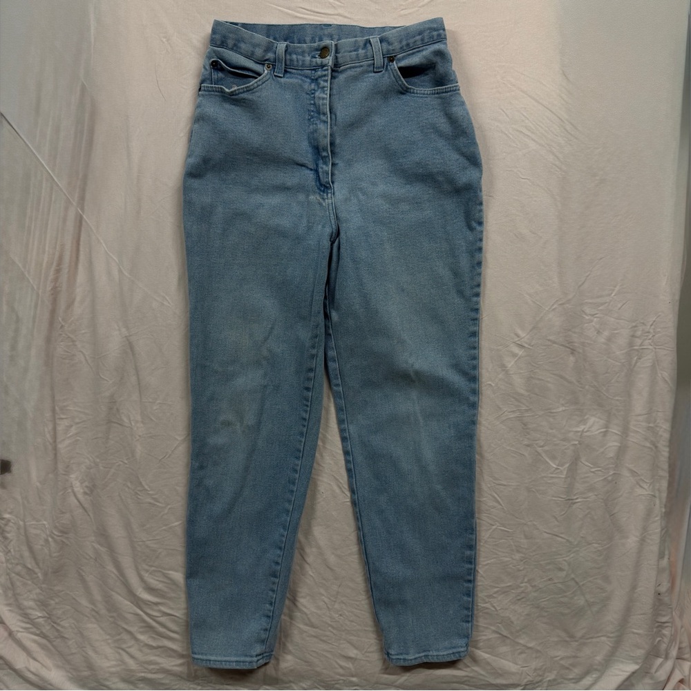 Vintage Newport News High Rise Mom Jeans Light Blue Wash 90s Denim Size 12